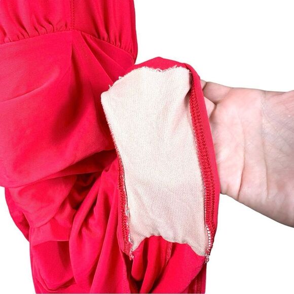 Vintage Sunbird Swimwear Bright Red Halter Top Swim Dress Plus Size 20 - Picture 5 of 9